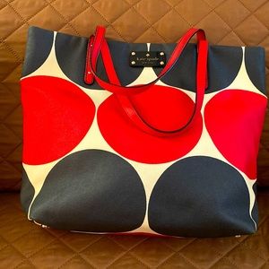 Kate Spade Red White and Blue Tote